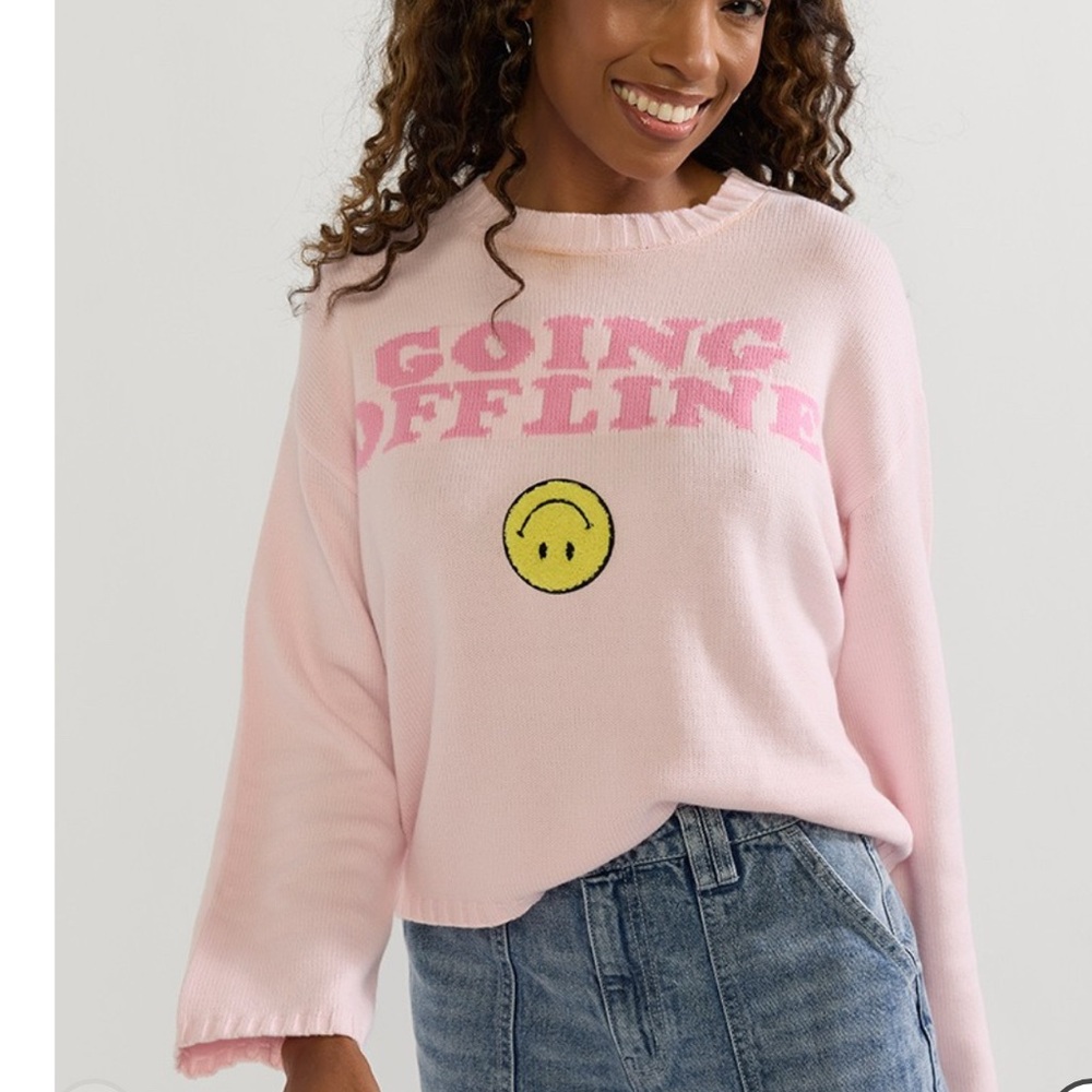 Moon & Madison Light Pink Knit Sweater